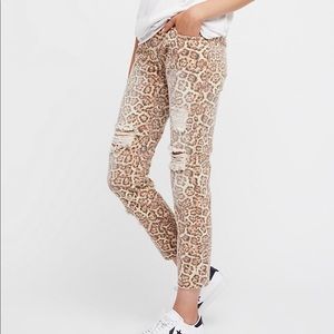 Free People x One Teaspoon Ltd Edit Cheetah Jean